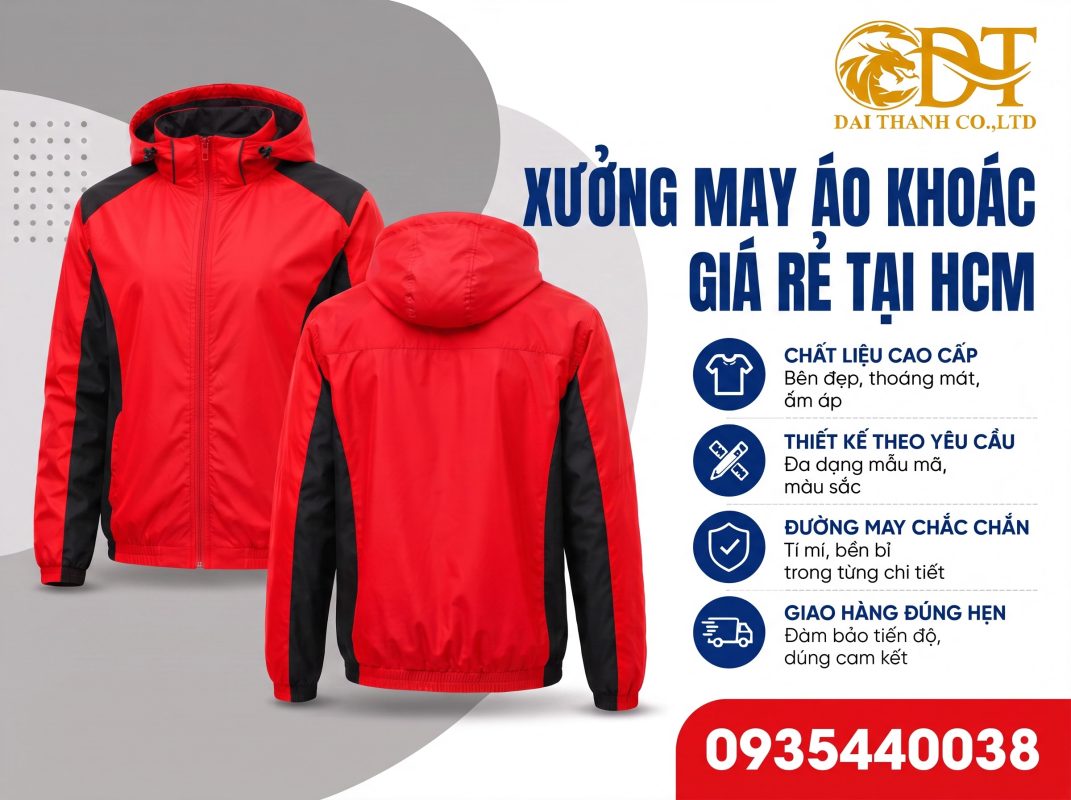 Công ty may áo khoác giá rẻ, chất lượng theo yêu cầu 2 May áo khoác