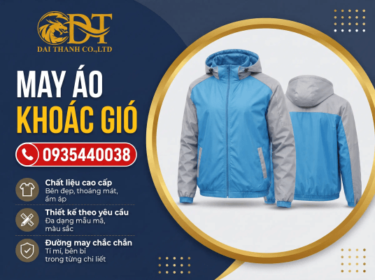 Xưởng may áo khoác gió đồng phục giá rẻ
