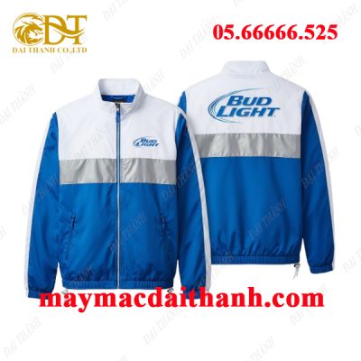 May áo khoác đồng phục bia Bud Light