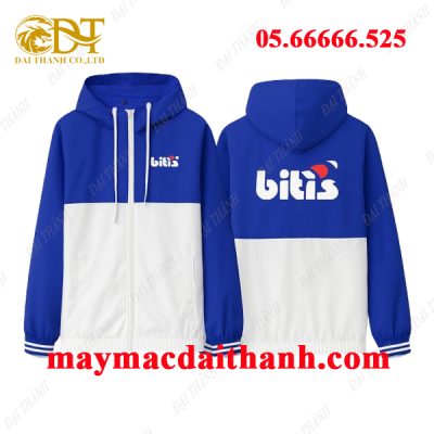 May áo khoác đồng phục Bitis