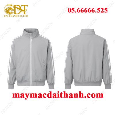 May áo khoác đồng phục màu xám