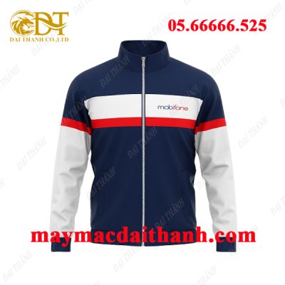 May áo khoác đồng phục Mobifone