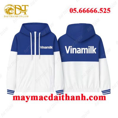 May áo khoác đồng phục Vinamilk