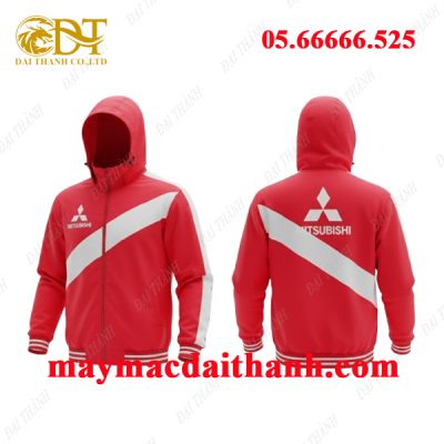 May áo khoác hãng xe Mitsubishi