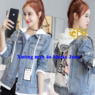 Xưởng may áo khoác Jean