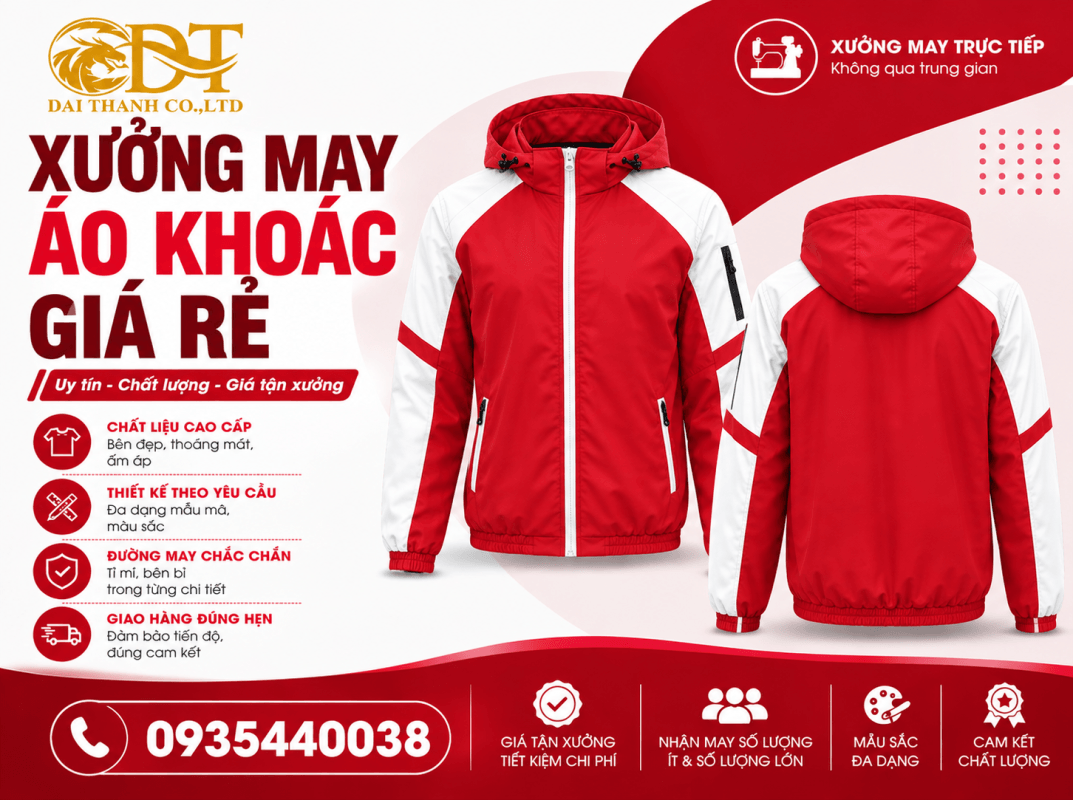 May áo khoác công ty 