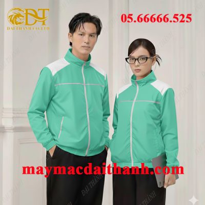 May áo khoác màu xanh mint giá rẻ