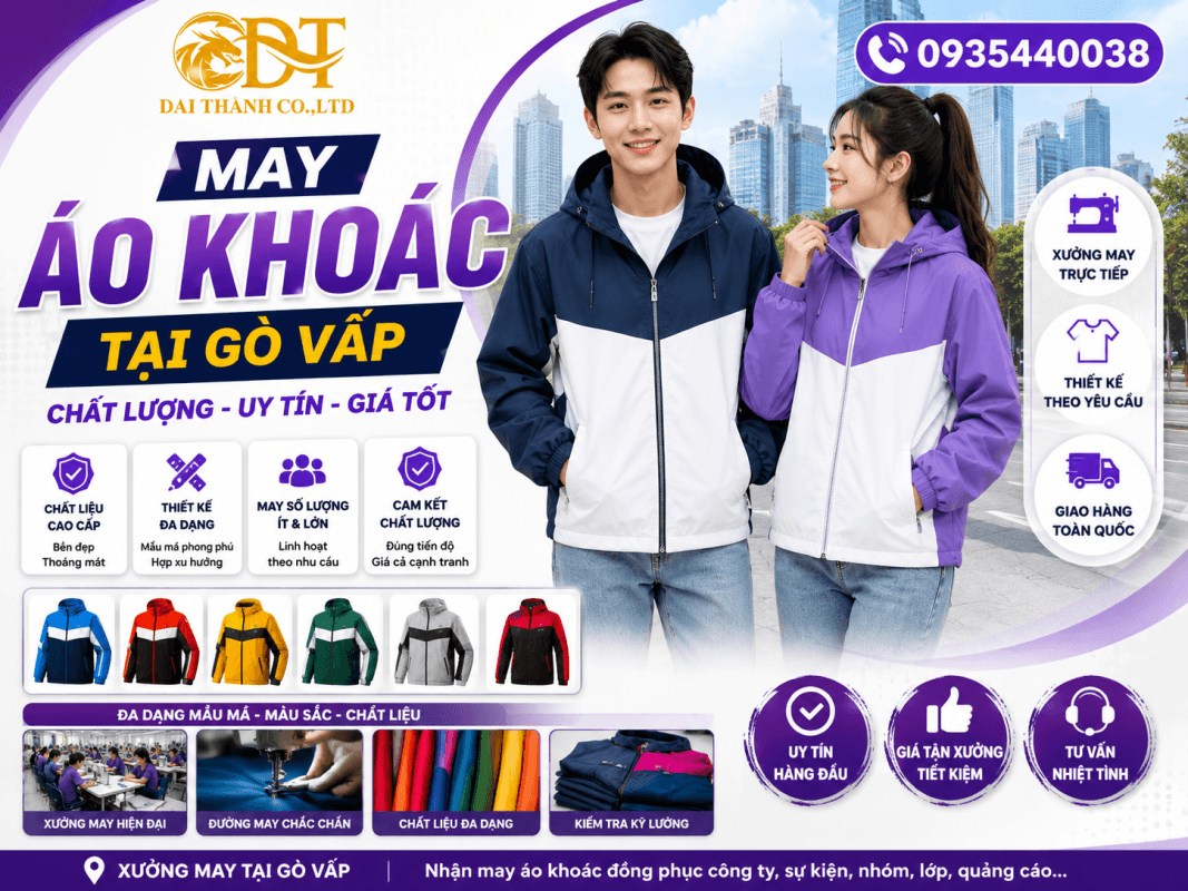 May áo khoác tại Gò Vấp