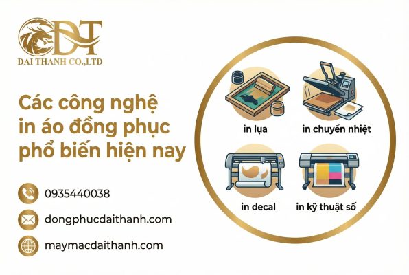Các công nghệ in áo đồng phục phổ biến hiện nay