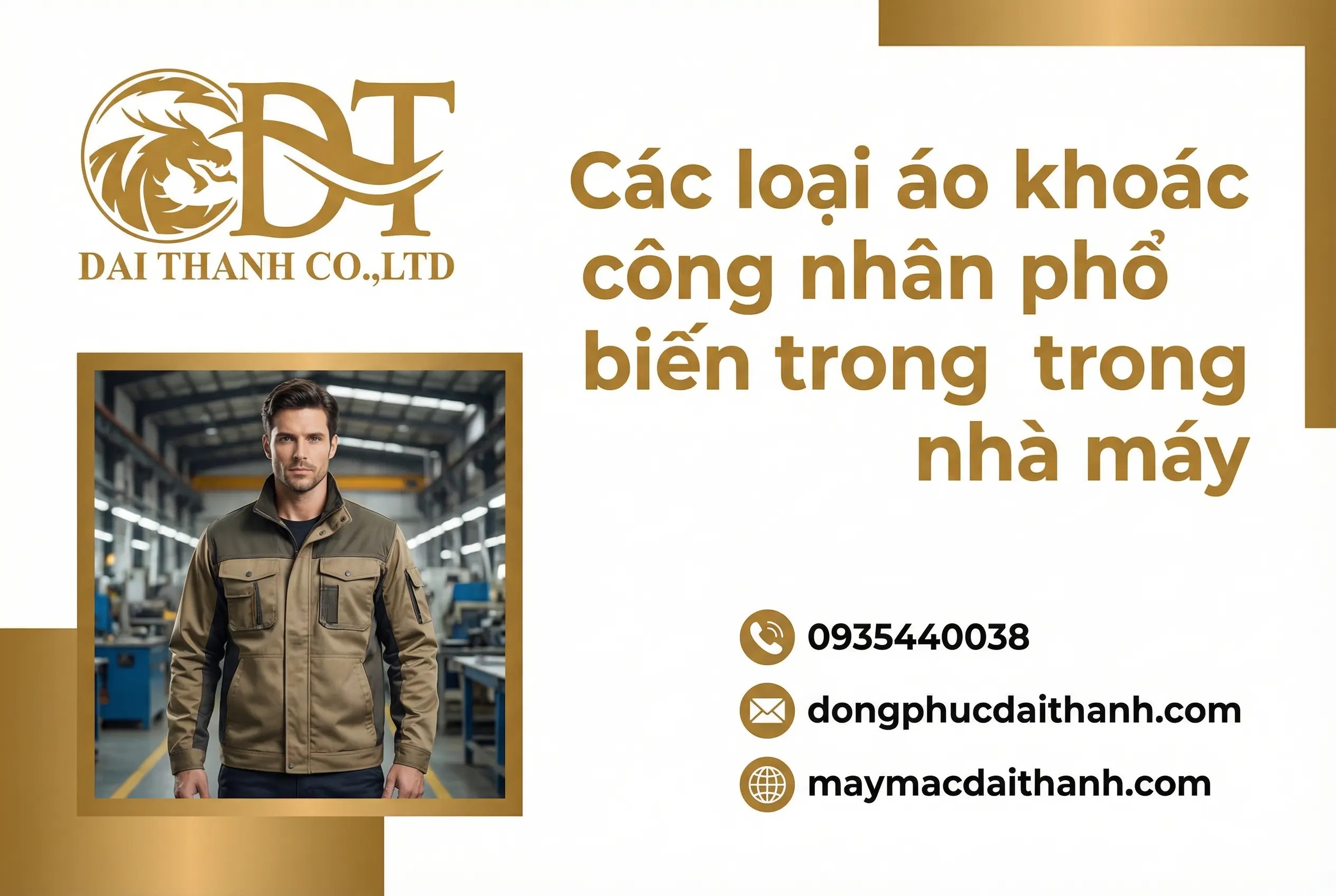 Các loại áo khoác công nhân phổ biến
