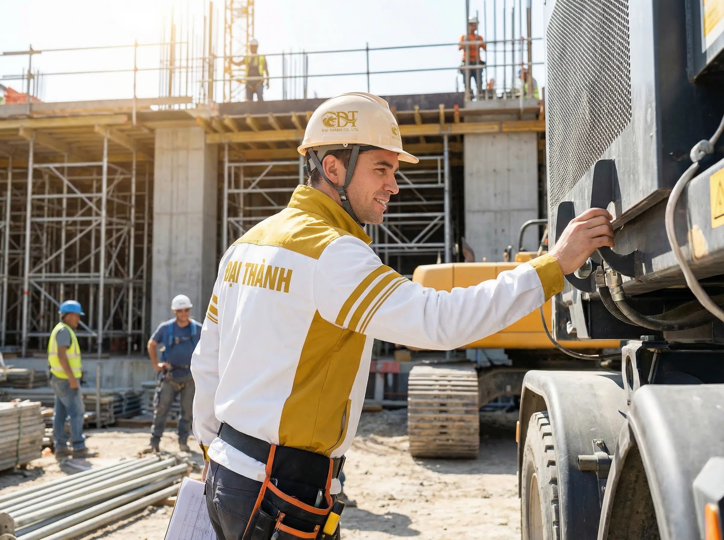 May áo khoác kỹ sư công trình