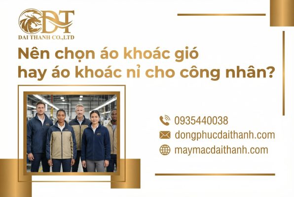 Nên chọn áo khoác gió hay áo khoác nỉ cho công nhân