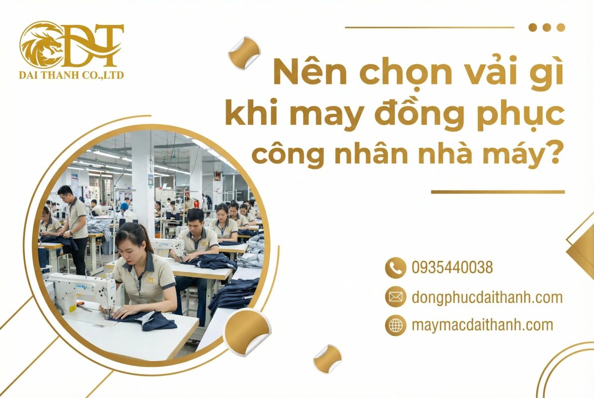 Nên chọn áo khoác gió hay áo khoác nỉ cho công nhân? 1 Nên chọn vải gì khi may đồng phục công nhân nhà máy