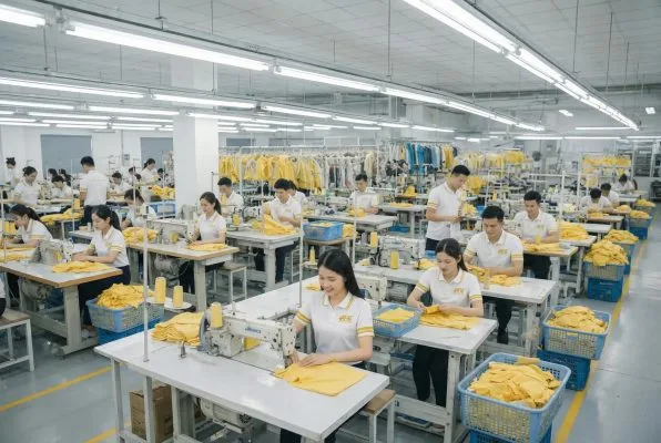 Xưởng may áo khoác giá rẻ