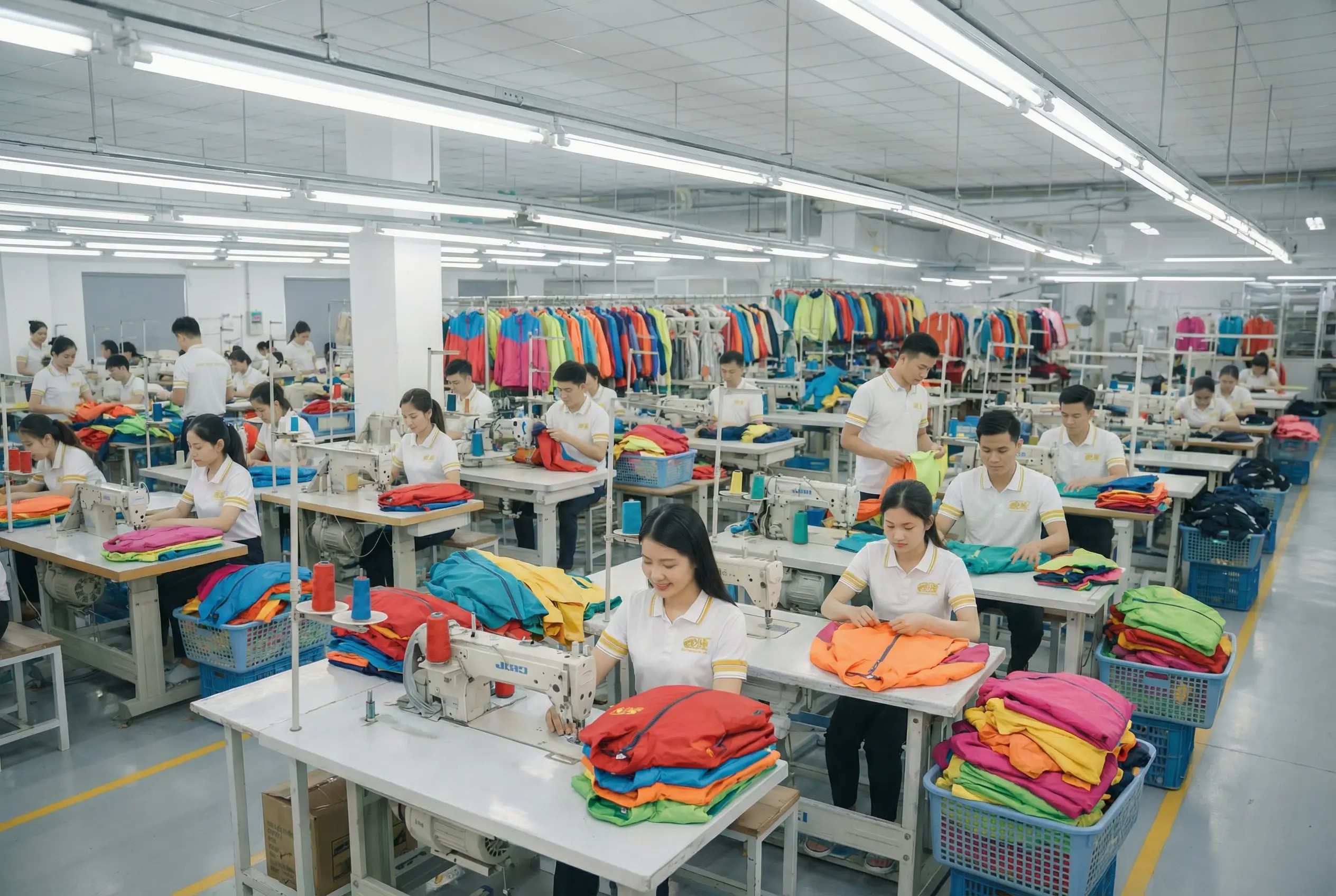 Xưởng may áo khoác giá rẻ