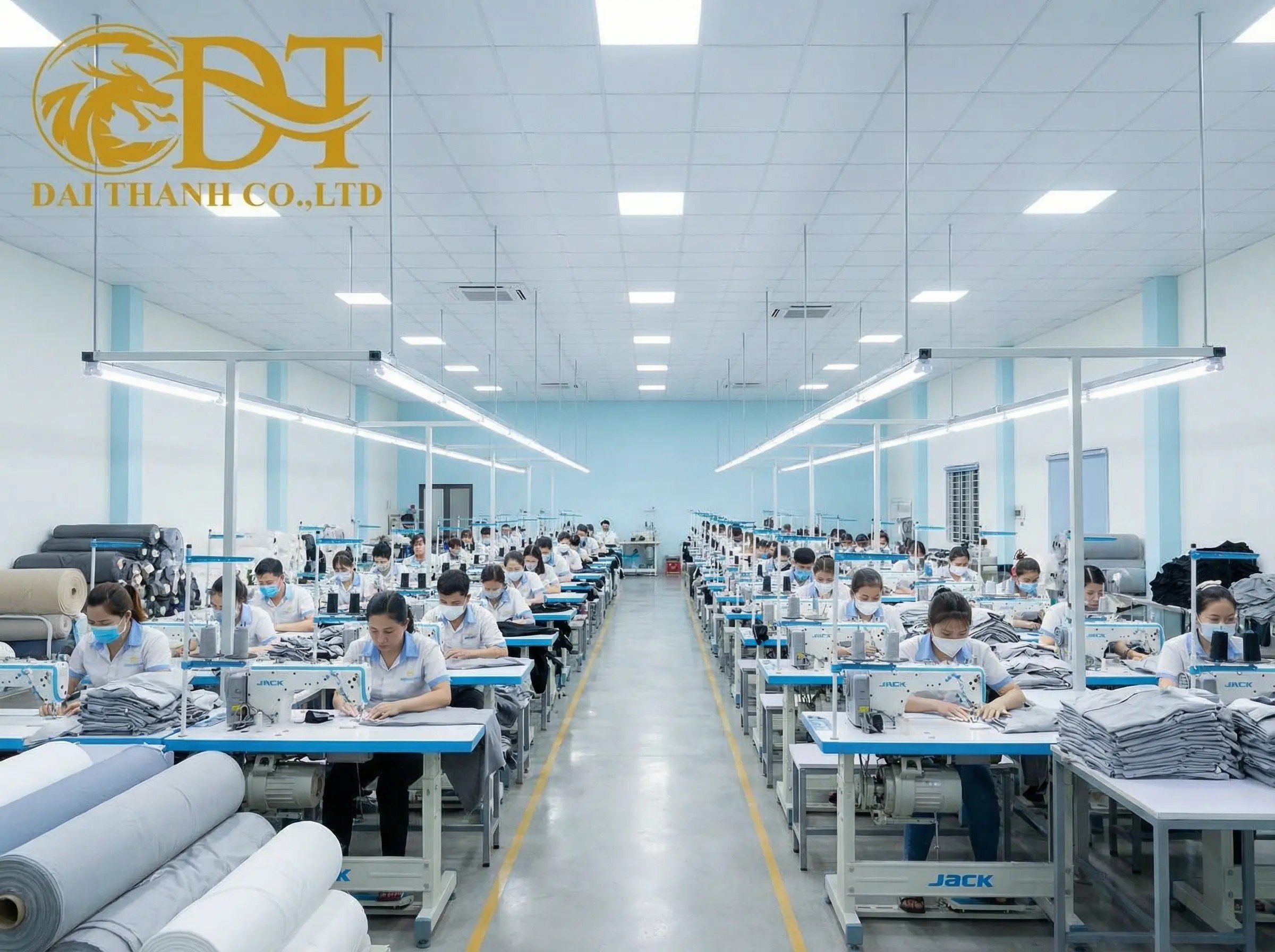 Xưởng may áo khoác giá rẻ Đại Thành