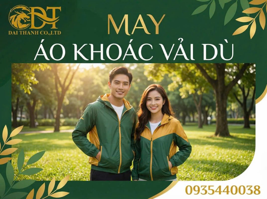 May áo khoác vải dù