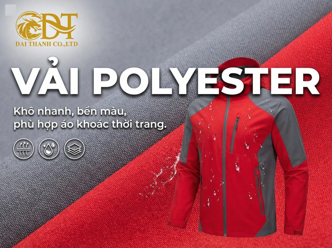 May áo khoác học sinh – Giải pháp đồng phục bền đẹp cho trường học 7 Vải polyester