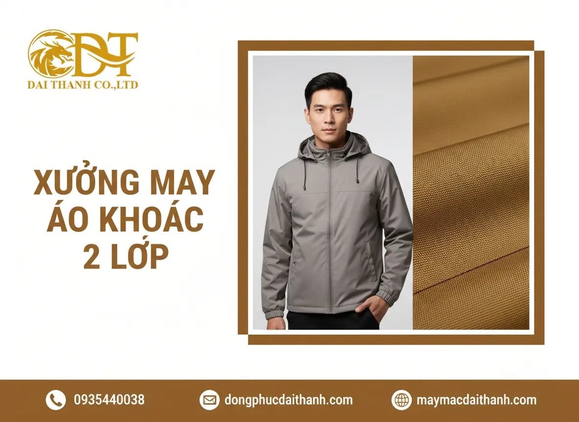 xưởng may áo khoác 2 lớp
