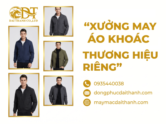 May áo khoác thương hiệu