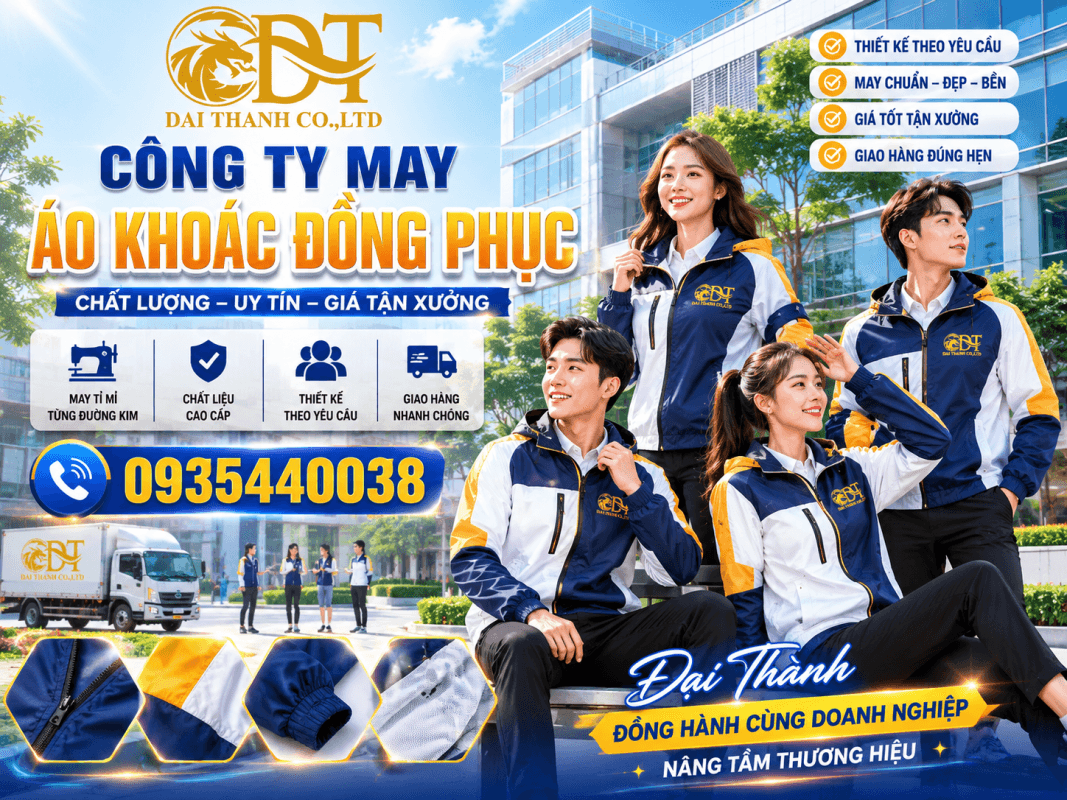 Công ty may đồng phục áo khoác