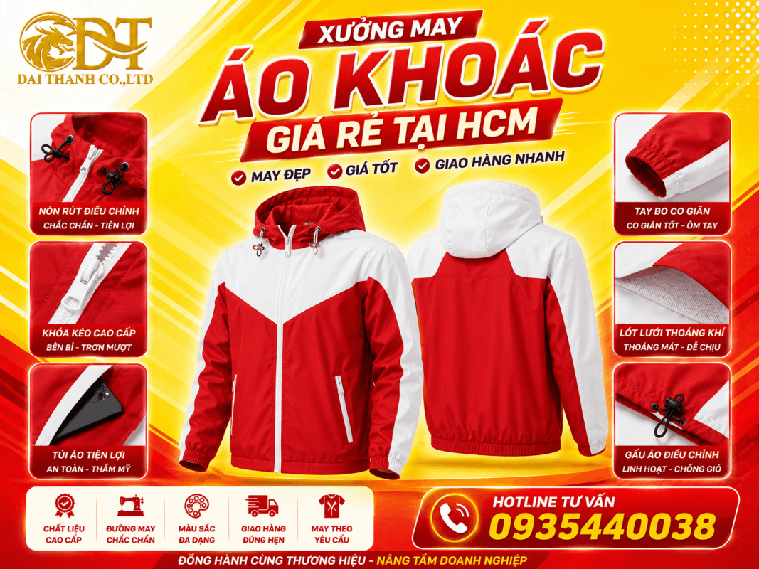 Xưởng may áo khoác tại hcm