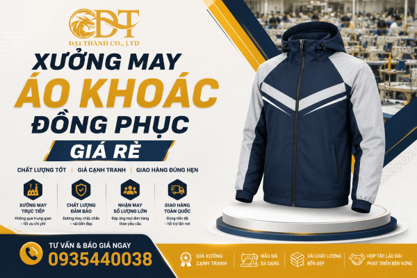 Xưởng may áo khoác đồng phục giá rẻ tại HCM