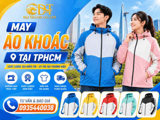 Xưởng may áo khoác đồng phục giá rẻ tại TPHCM