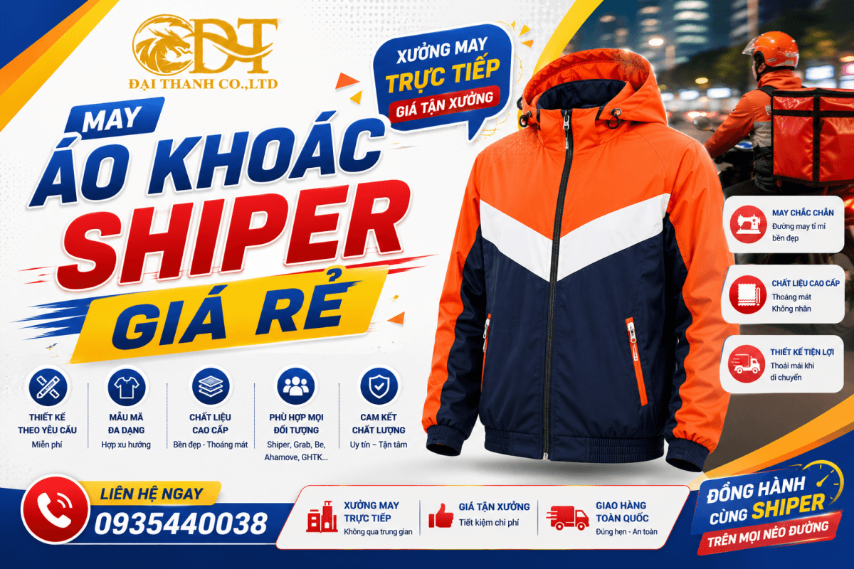 Xưởng may áo khoác giá rẻ tại TPHCM