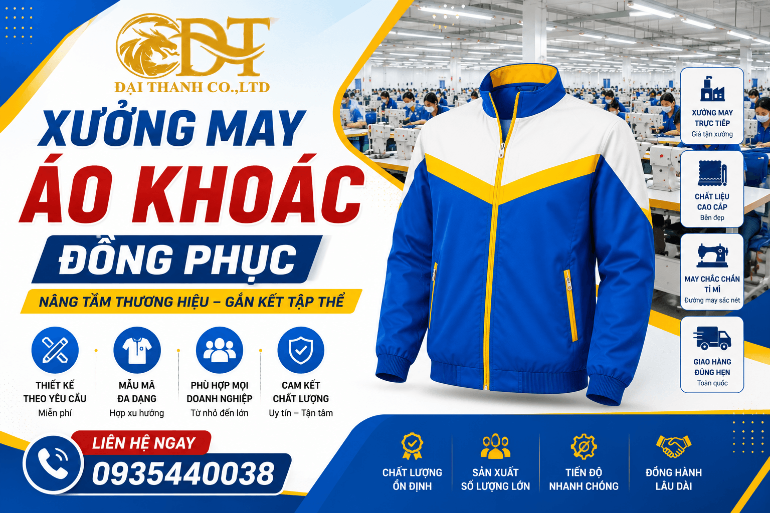 Xưởng may áo khoác tại Tân Phú - Địa chỉ tin cậy cho những chiếc áo khoác chất lượng cao 1 may ao khoac 88