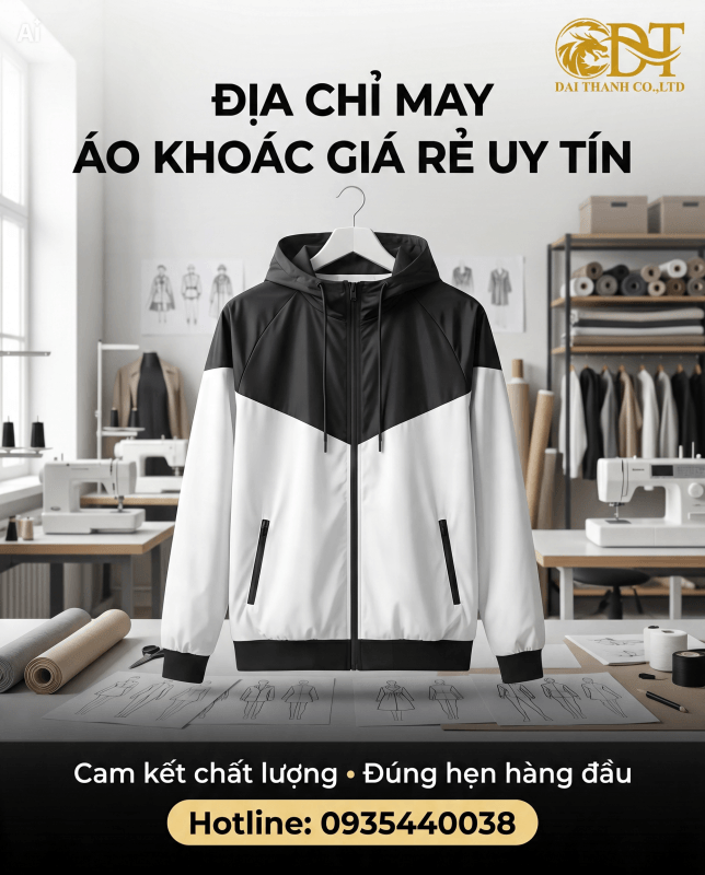 Địa điểm may áo khoác giá rẻ uy tín – Xưởng may trực tiếp, chất lượng cao, giá tận gốc 1 Địa điểm may áo khoác giá rẻ uy tín