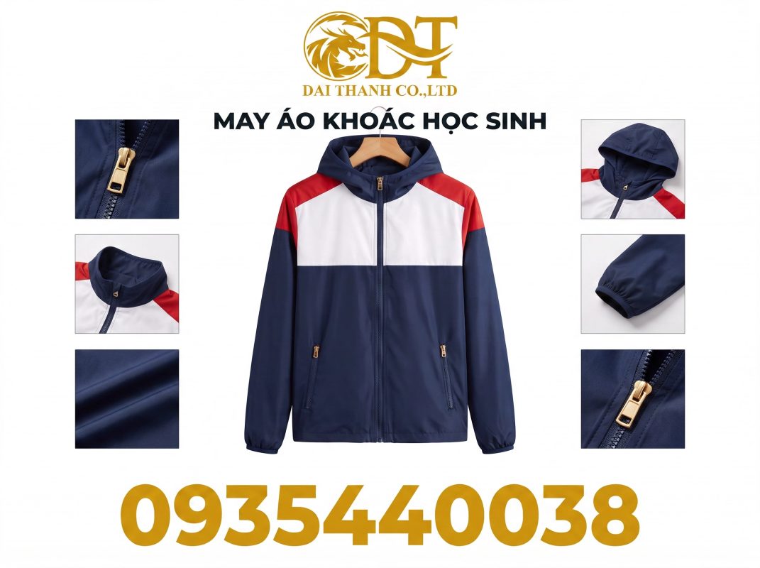 May áo khoác học sinh – Giải pháp đồng phục bền đẹp cho trường học 6 Xưởng may áo khoác học sinh giá rẻ