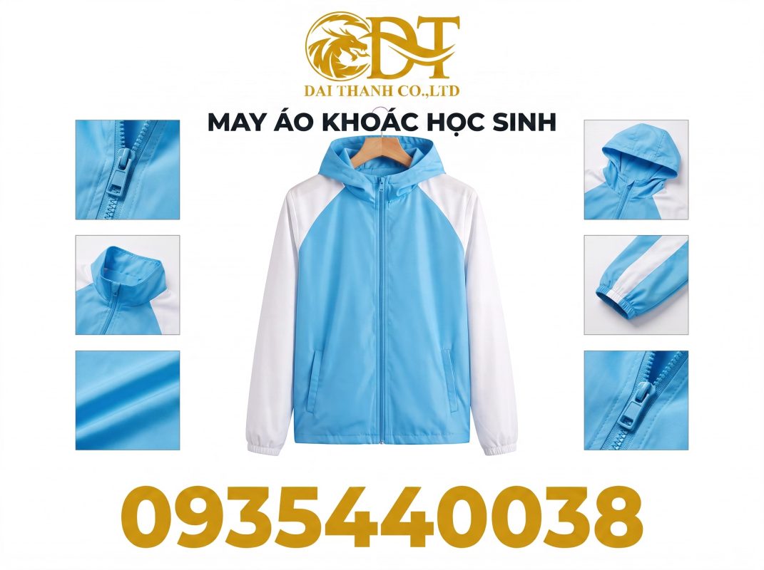 May áo khoác học sinh – Giải pháp đồng phục bền đẹp cho trường học 4 Xưởng may áo khoác học sinh giá rẻ