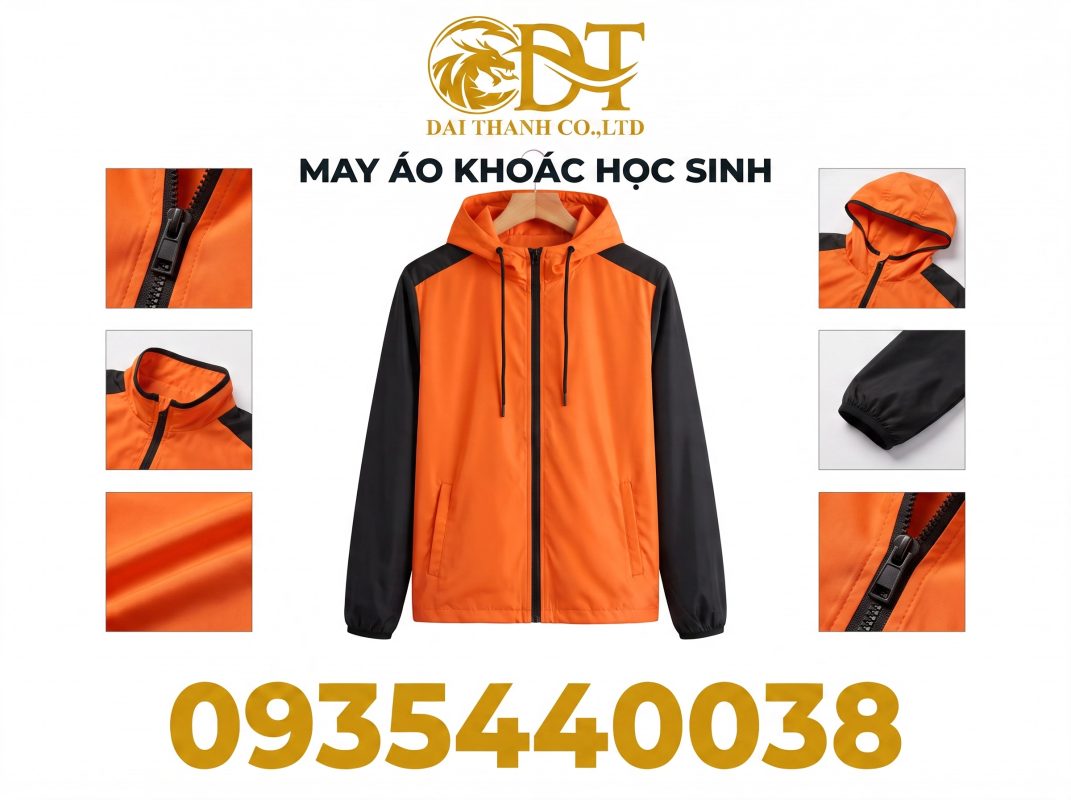 May áo khoác học sinh – Giải pháp đồng phục bền đẹp cho trường học 3 Xưởng may áo khoác học sinh giá rẻ