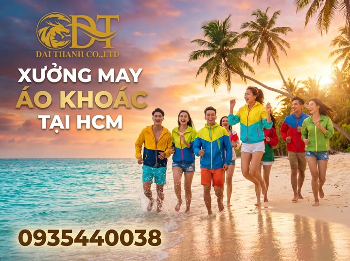 May Áo Khoác Tại TPHCM – Đồng Phục Đại Thành Chuyên Thiết Kế Và Sản Xuất Theo Yêu Cầu 3 Xưởng may áo khoác đồng phục giá rẻ tại TPHCM