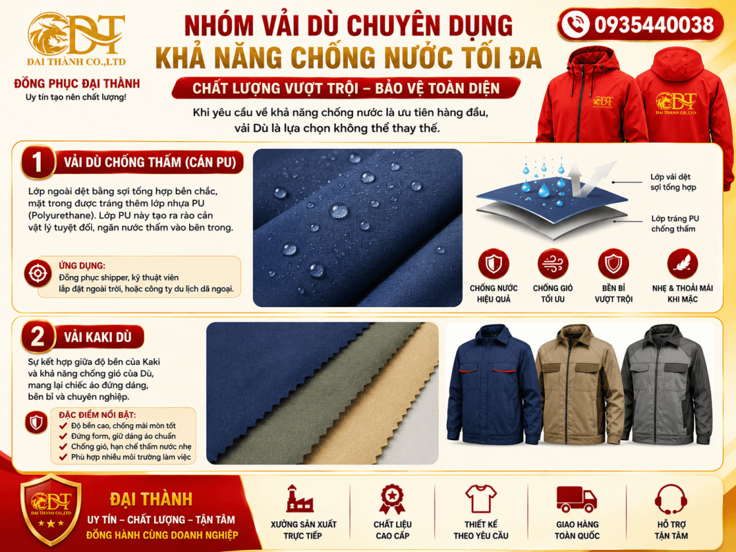 Vải may áo khoác