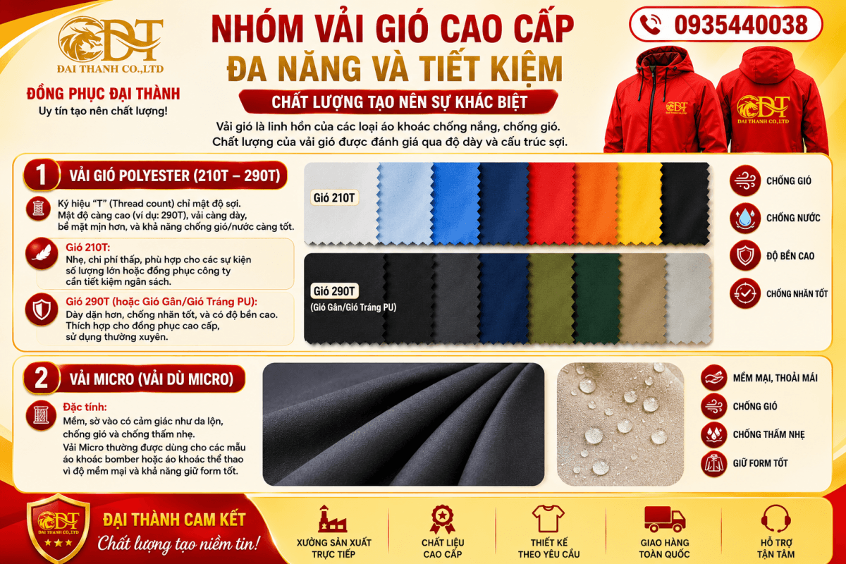 Vải gió cao cấp